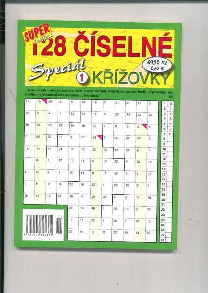 128 CISELNE KRIZOVKY-SUPER LUS